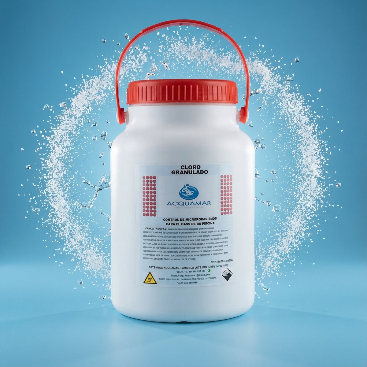 Cloro granulado piscina presentación - Acquamar