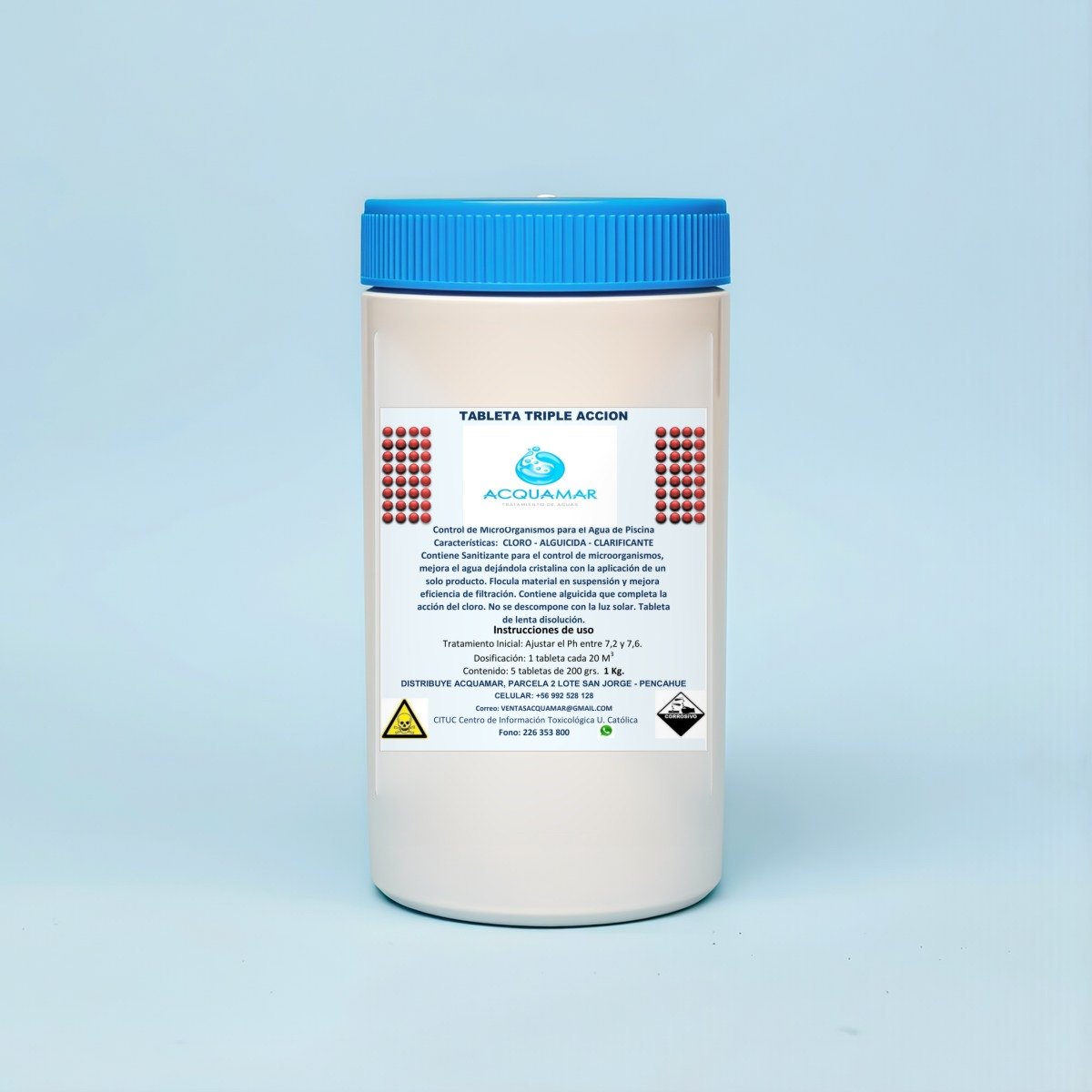 Tabletas triple acción 1 kg